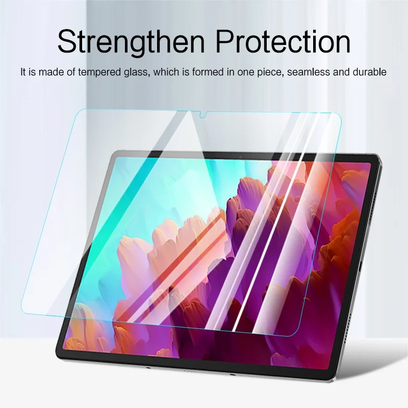 สำหรับ Lenovo XiaoXin Pad Pro 12.7 2023 P12 12.7 TB371FC 1ชุด = ฟิล์มคาร์บอนไฟเบอร์ด้านหลัง + กระจกนิรภัยป้องกันหน้าจอด้านหน้า