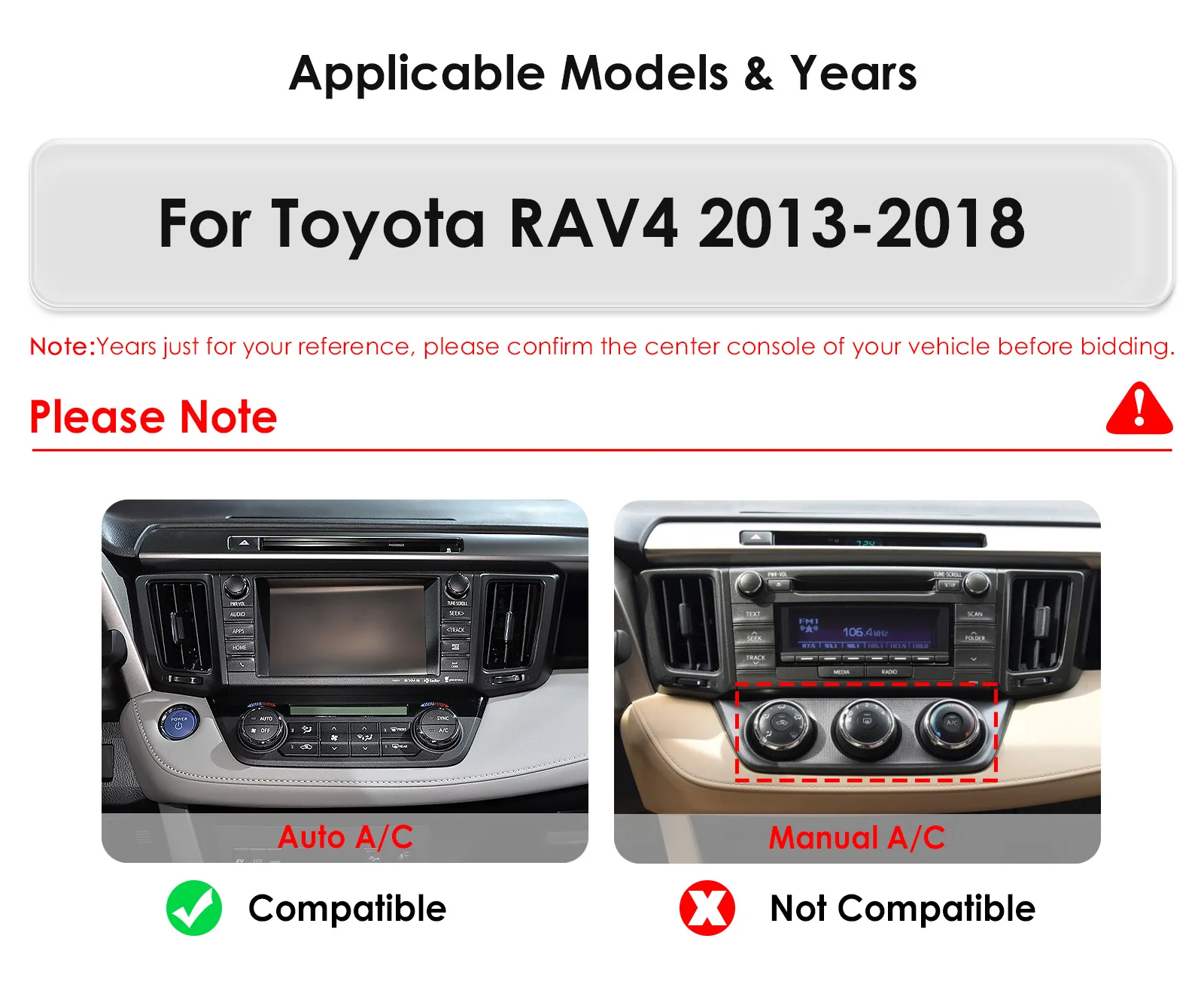 Hizpo 9,7'' Autoradio für Toyota RAV4 2013-2018 Player CarPlay Android Auto GPS Bluetooth 4G Multimedia WIFI FM 360CAM Autoradio – Detail 3