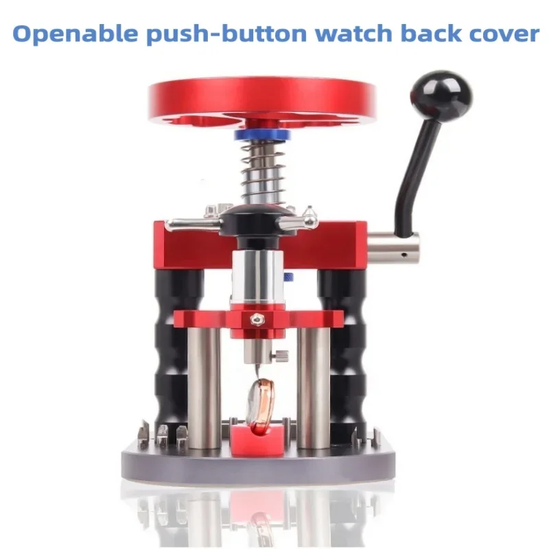 2-in-1 Watch Back Case Opener Press Machine Aluminum Alloy Watch Repair Tool for Watch Back Cover Remove & Sealing