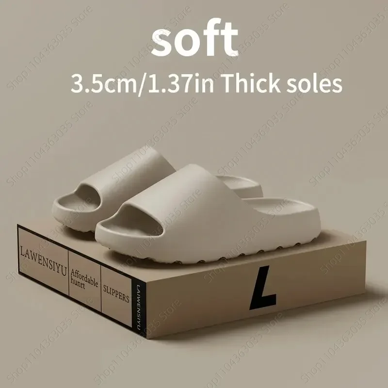 

2025 Coconut Slippers Feel like Stepping on Shit Thick-soled Sandals Summer New Non-slip Wearing Sandals women's beach slippers