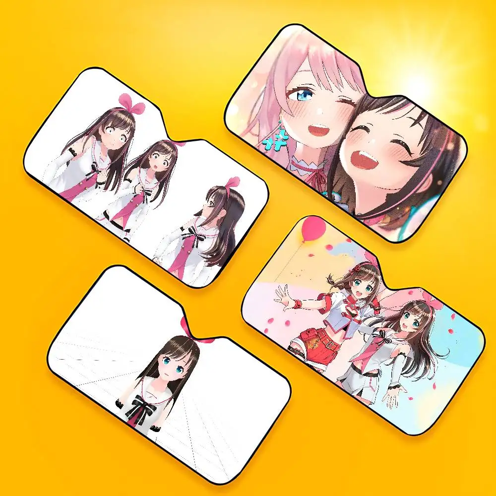 SInger K-Kizuna AI Car Sunshade Curtains Sunshade Car Window Windscreen Cover Sun Shade Auto Sun Visor Car-covers