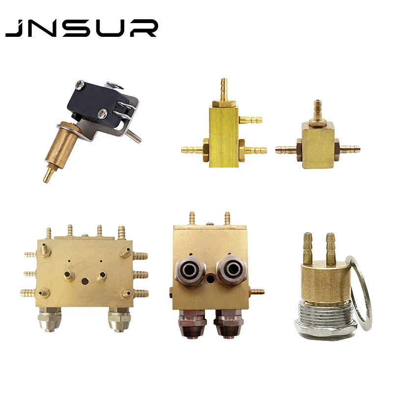 JNSUR Dental Reversing Valve /Water & Air Integrated Valve/Dental Hexagon Air Switch/Air Electric Switch Dental Unit Parts