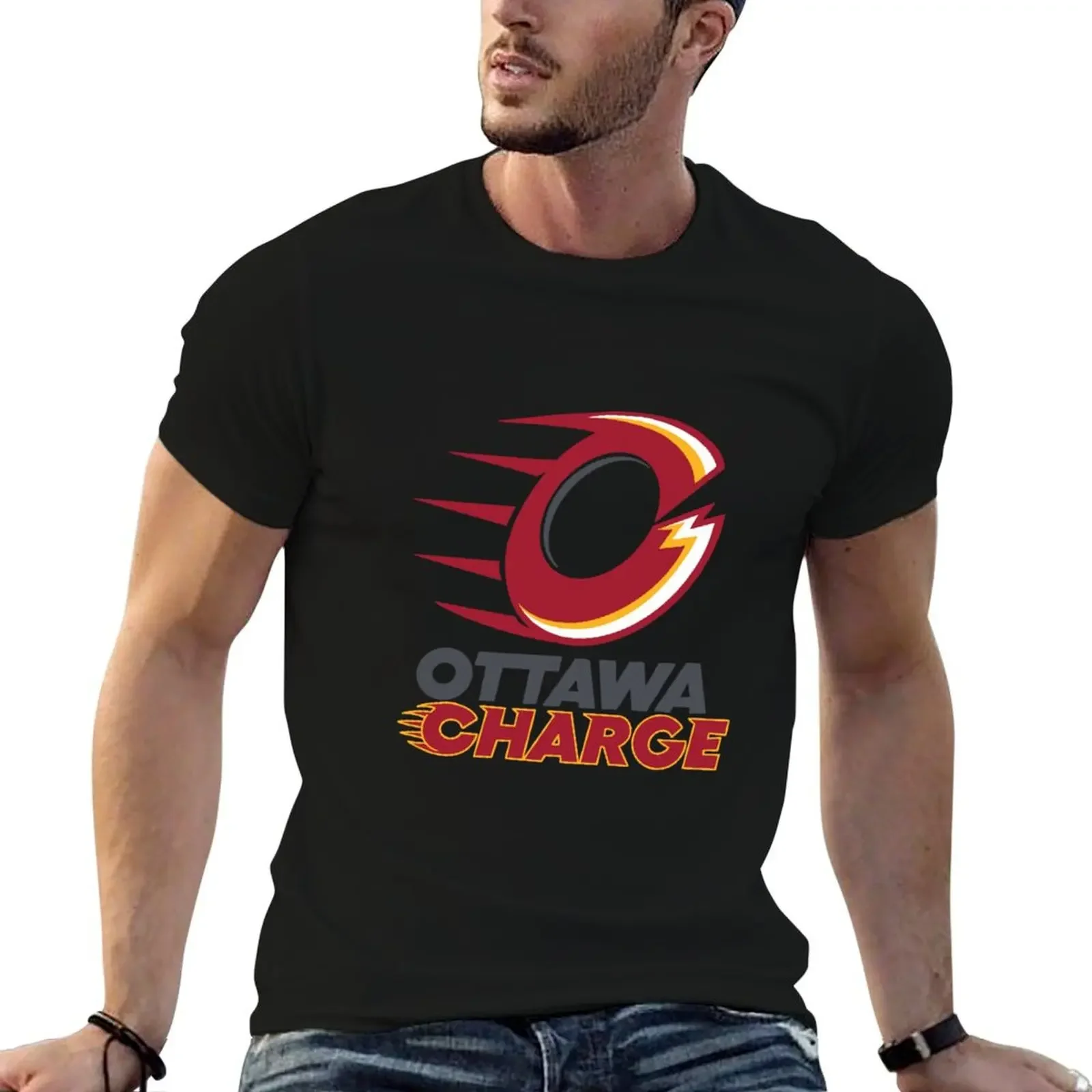 

PWHL Ottawa charge logo T-Shirt new edition oversizeds T-shirt men