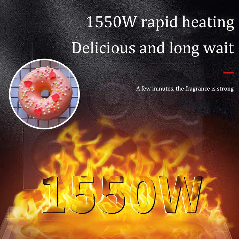 Commercial Donut Machine Stainless Steel 5-Grid Dessert Making 220V/110V Commercial Snack Machine
