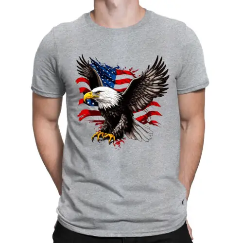 

Usa Eagle Flag America Patriotic July 4th Mens Womens T-Shirts Tee Top #DNE