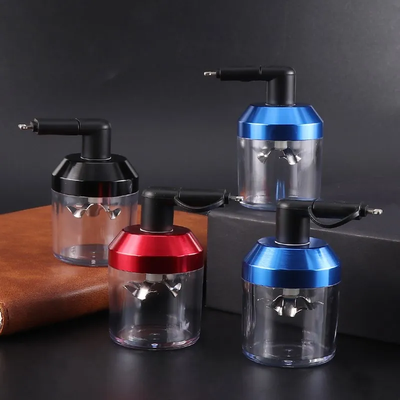 1PC Electric USB Torch Shape Grinder Crusher Crank Leaf Cigarette Manual Hand Spice Pepper Miller Cutter