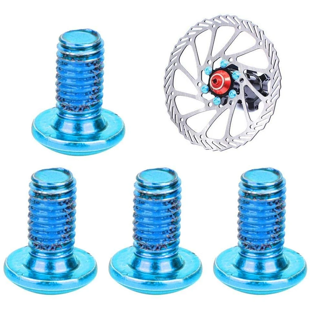 

Bike Disc Screws Titanium Steel Socket Rotor Bolts Compatible E bikes Brake Pad Screw Colored Nuts