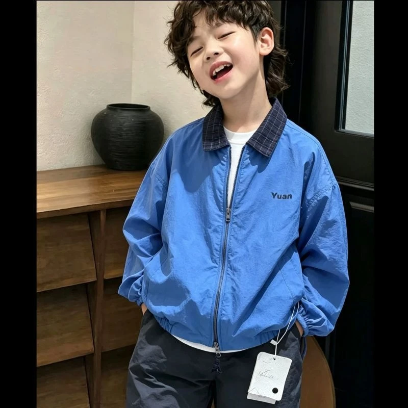 Boys' Double-sided Jacket 2026 New Spring and Autumn Children's Baby Korean Handsome and Fashionable Versatile Jacket Top