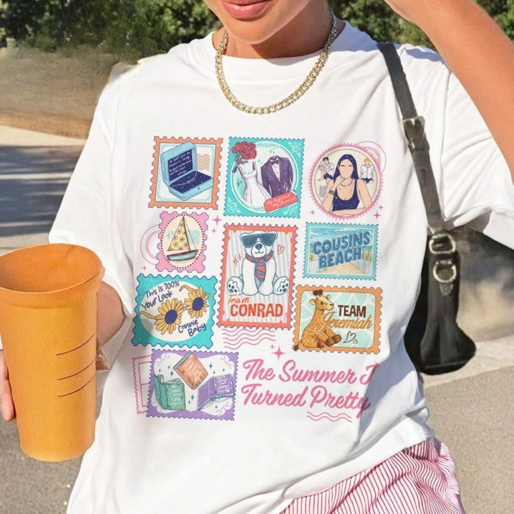 

Мы буду это было летним фильмом, женская и мужская хлопковая футболка, винтажные летние футболки с рисунком «I Turned Mrs. Fisher»