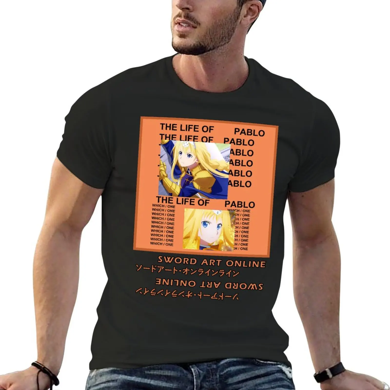 

Alice Zuberg Sword Art Online x TLOP Album Cover T-Shirt oversized quick drying boys animal print fitted t shirts for men