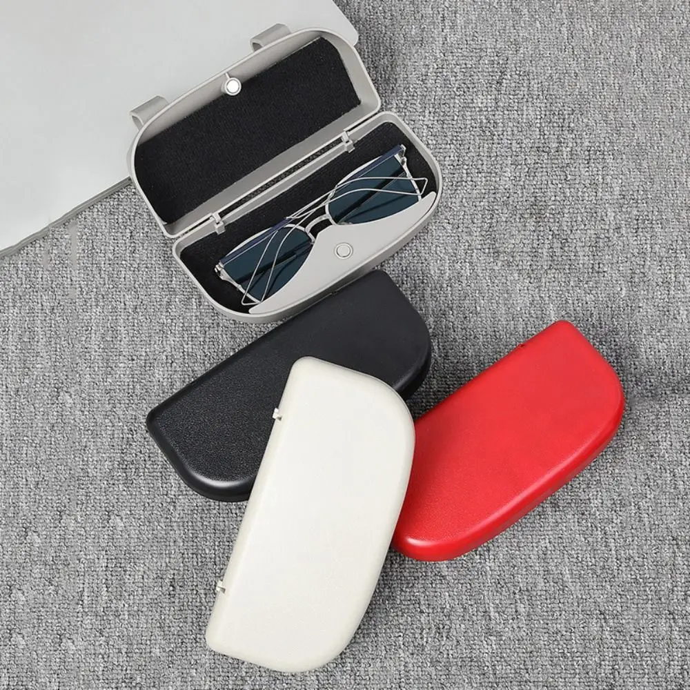 

Universal Car Glasses Case Multifunctional ABS Glasses Holder Magnetic Band Clip Portable Sun Visor Sunglasses Frame