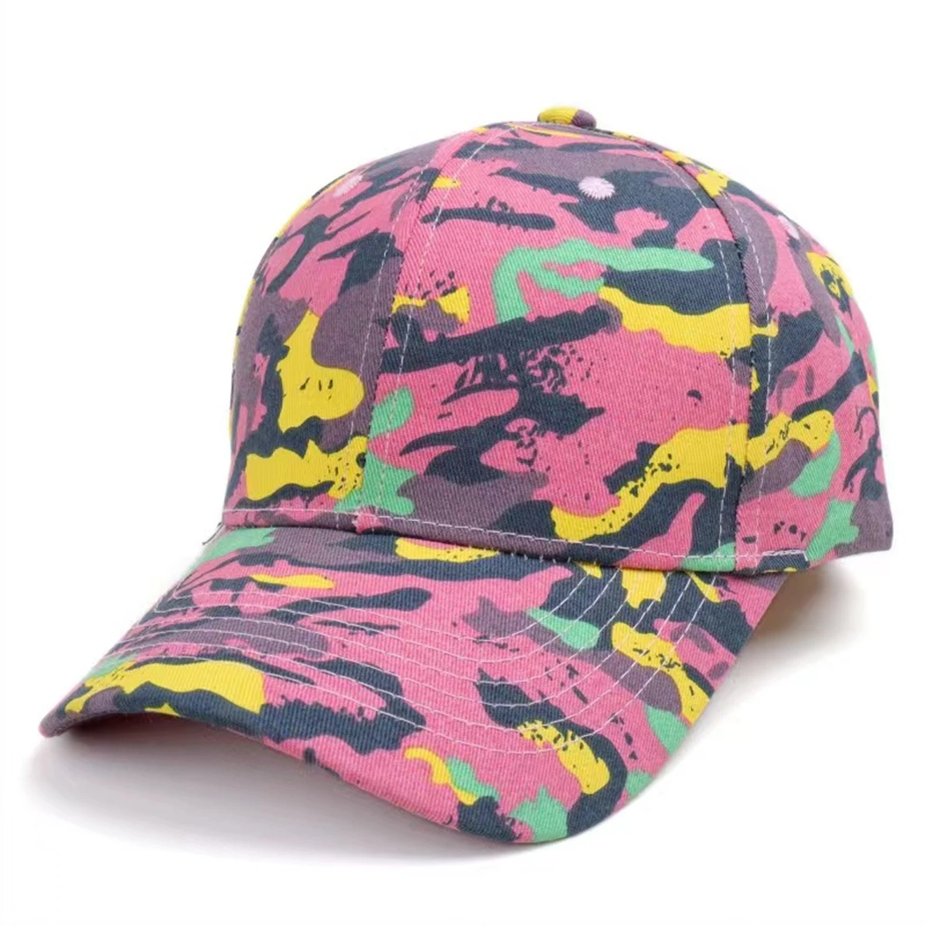 A new men and women\'s camouflage printed baseball cap, fashion and leisure outdoor activities group built, adjustable sun visor