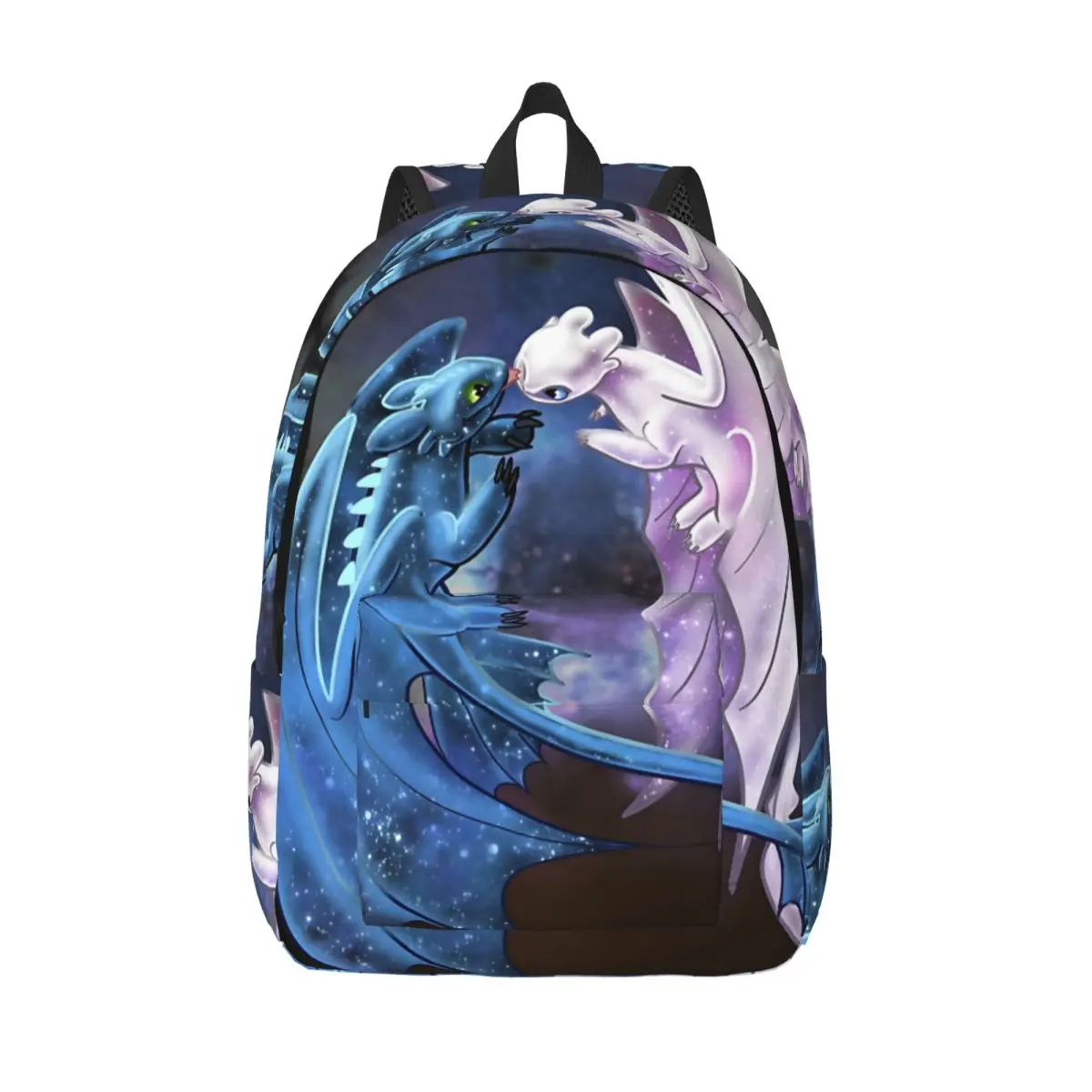 

Dragon Heart - Starry Dragons - Toothless And Light Fury For Girls Boys Large Capacity Student Backpack 15.7in 17.7in