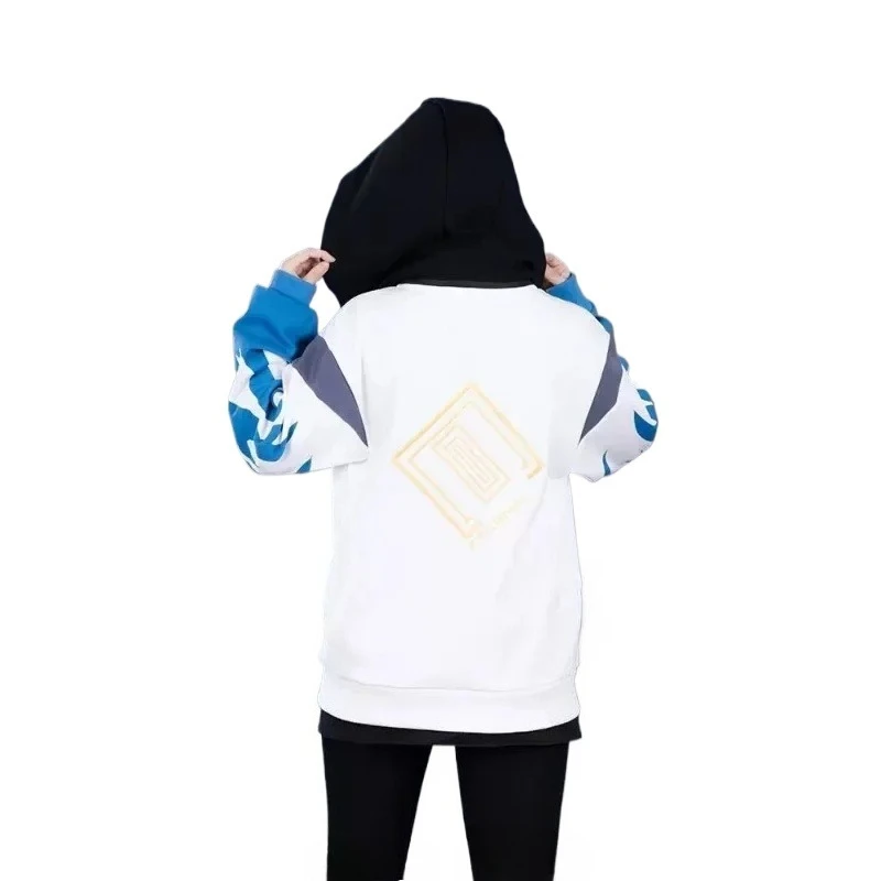 Original Kamen Rider Eternal Riding thickened Sweater Eternal Velvet Warm Impression Splicing Hooded Zipper Cardigan