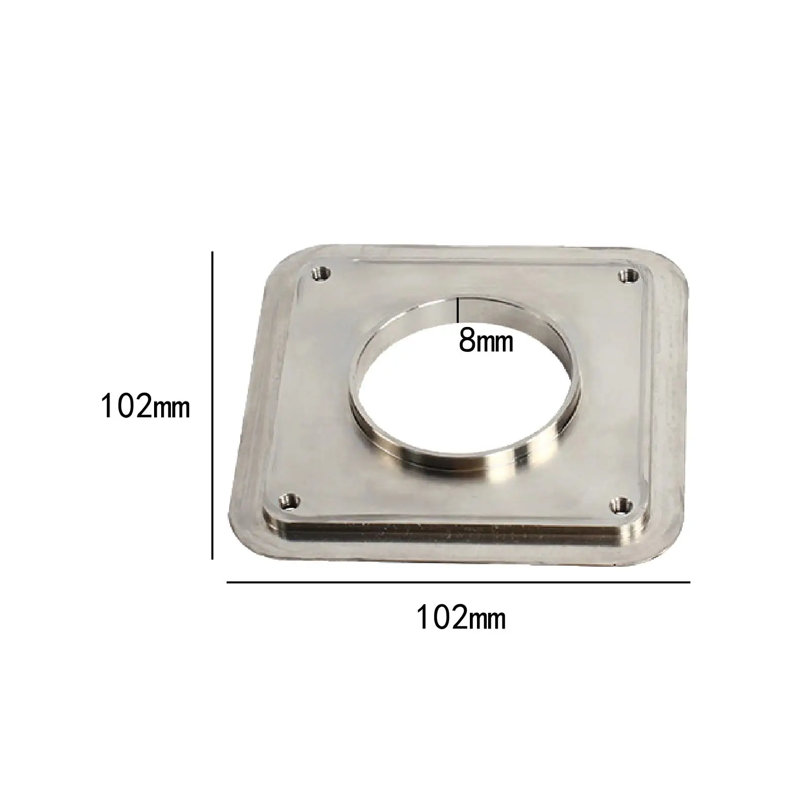 Raccord de tuyau d'égout en acier inoxydable pour bride de vanne de décharge de remorque de camping-car, remplacement de montage pour camping-cars et remorques