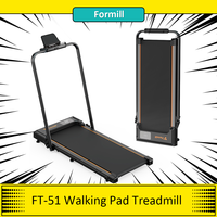 Formill FT-51 Walking Pad Treadmill, 2.5 HP Motor, LED Display, 265lbs Max. Load, 1-6km/h Speed,LED Display,200V, 50Hz