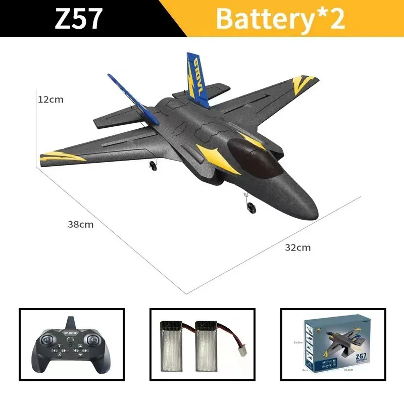 2.4g Remote Control Aircraft Glider F35 Fighter Fixed Wing Electric Remote Control Aircraft Led Model Aircraft Foam Aircraft Mod