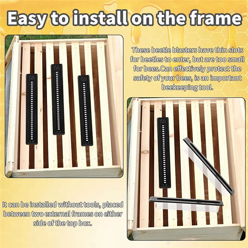Kunststoff-Bienenstock-Werkzeugsatz, 22-teiliges Imkerei-Werkzeug-Set für Bienenstockfalle, Käfer, Blaster für die Schädlingsbekämpfung von Bienenstöcken