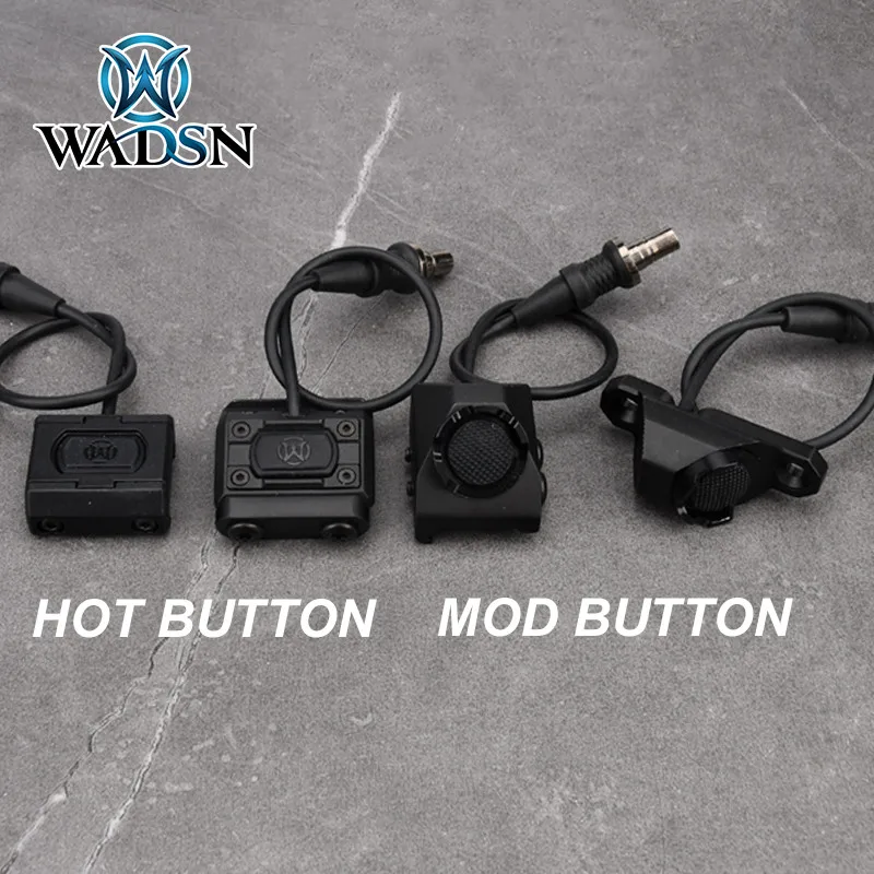 Imagem -02 - Tática Modbutton Hot Button Interruptor Remoto de Pressão Mlok Keymod Trilho de 20 Milímetros para Surefir M300 M600 Dbal-a2 Peq15 2.5 sf Plug Unidade