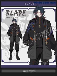 MiHoYo Original Official Honkai : Star Rail Blade YingXing Cosplay Game Windbreaker Hoodie Pants Set Gifts Blade Costumes Velvet