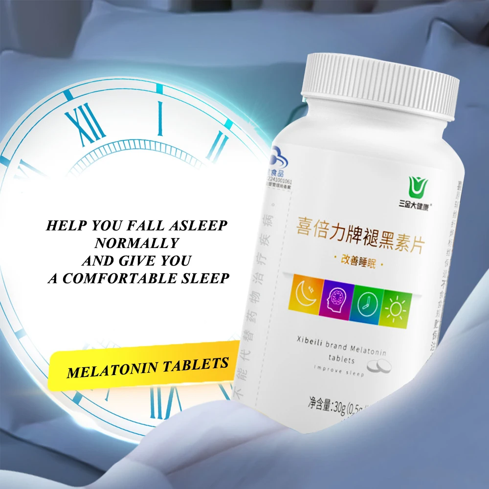 Sleeping Pills Strength Melatonin Help Improve Sleep Night Time Aid Fast Dissolve Dietary Supplement Fall Asleep Faster Longer