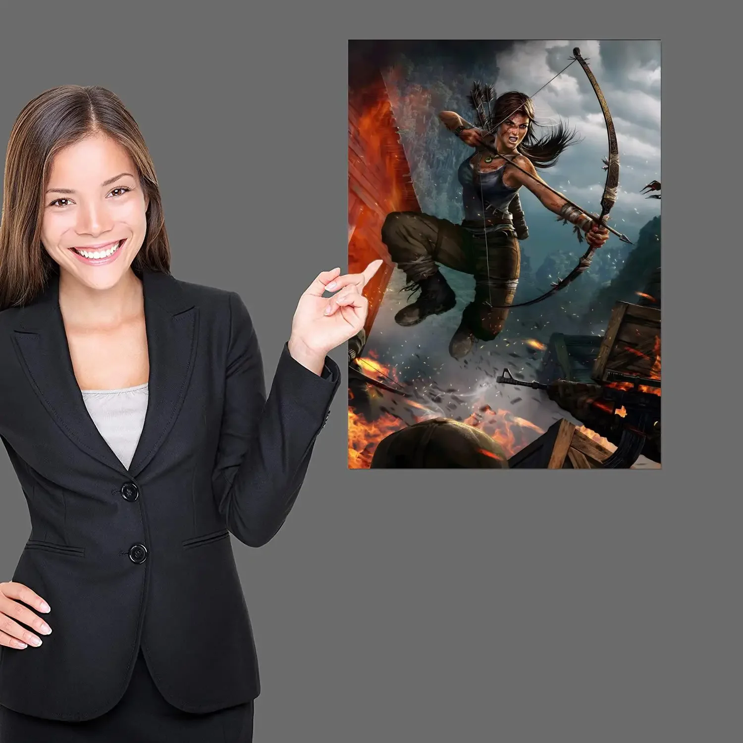 Tomb Raider Video Game Canvas Poster Print Canvas Painting Wall Art Manage Modern Artwork Gamer Room Home Club Decor Hot Gifts