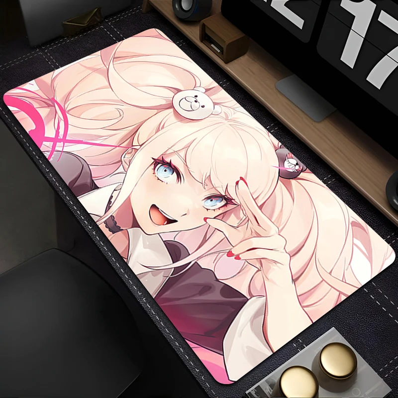 لوحة ماوس ملحقات الألعاب D-danganronpa Junko Enoshima Office Anime لوحة المفاتيح كبيرة حصيرة مكتبية وسادة مطاطية ممتدة