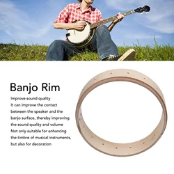 Banjo Rim Maple Wood Sturdy Structure Exquisite Banjo Rim Musical Instrument Accessories