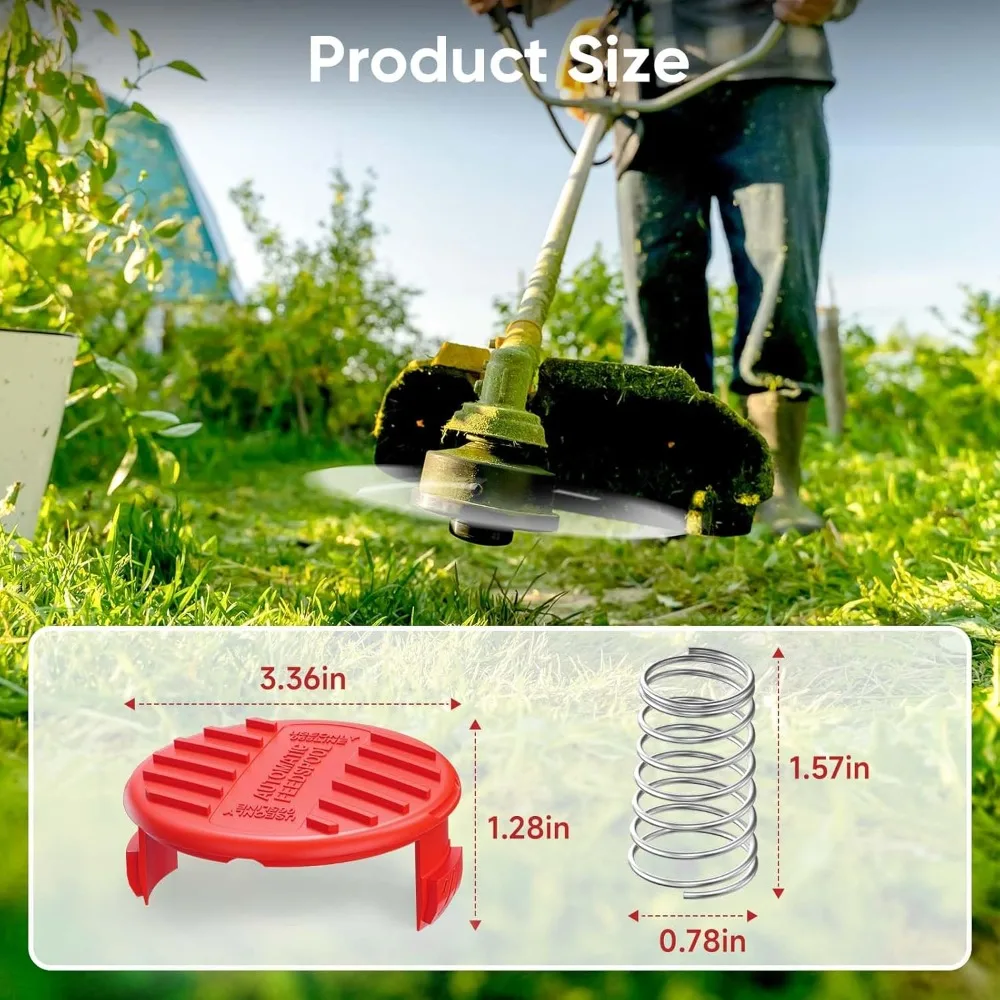 String Trimmer Replacement Spool Cap - Compatible with Craftsman and Weed Wacker Trimmer Line Parts