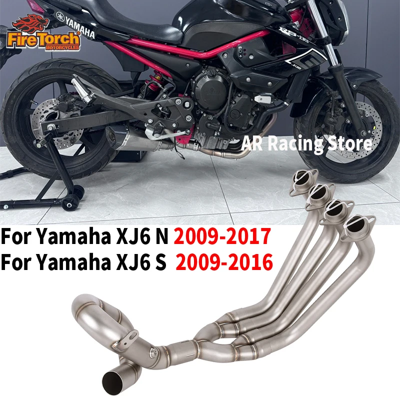 

Slip On For YAMAHA XJ6N XJ6S XJ6 N S 2009 - 2016 2017 Motorcycle Exhaust System Muffler Escape Moto Tube Front Middle Link Pipe