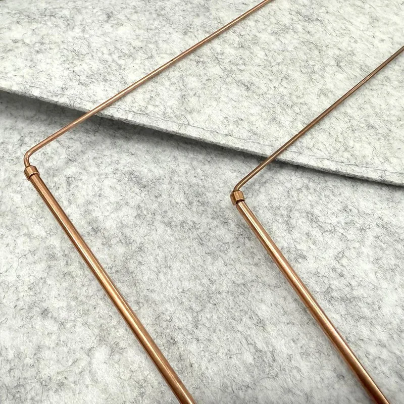 Haste de cobre ABDJ, usada para ferramentas de adivinhação, busca de varinha de bruxa de água/água, ouro, minerais, coisas perdidas