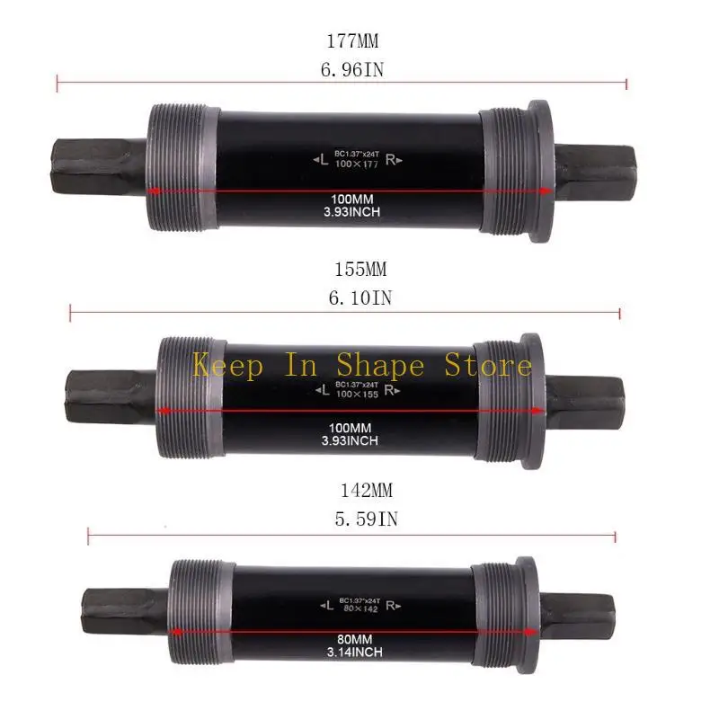 U1JC دراجة مربعة مربع محور القوس السفلي مناسبة لدراجة الثلوج الدهون 80 مم 100 مم