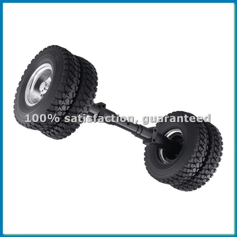 

4 Pcs Rubber Tire with No Power Drive Shaft for 1/14 -RC Truck Car 770S 3363 FH16 MAN Diy Parts Toys B-ABHG