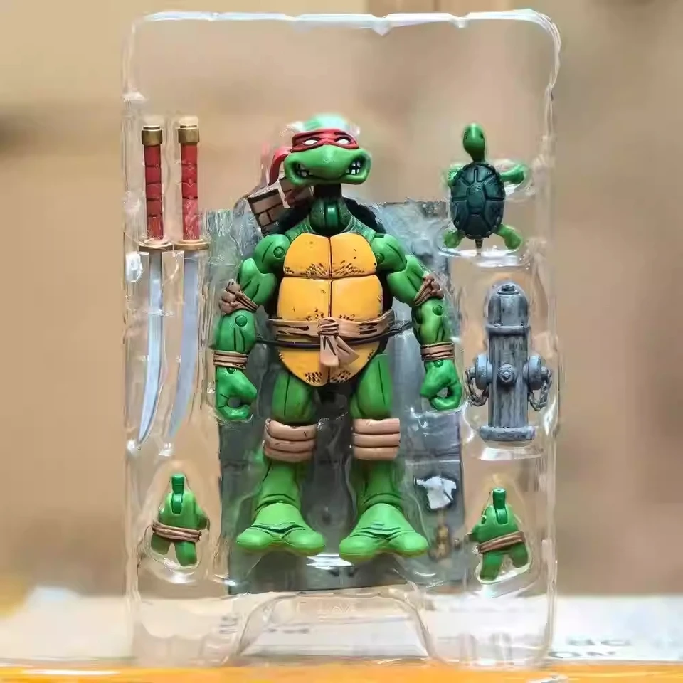 NECA TMNT Pizza Club Leonardo Action Figure 4-Piece Set