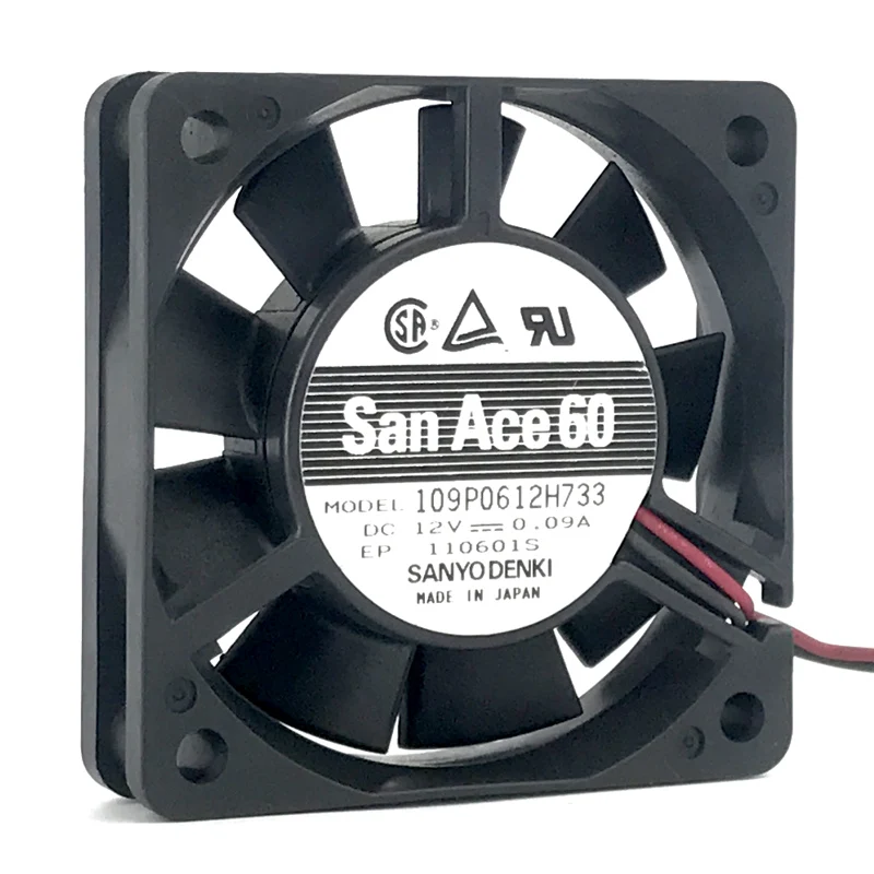 ORIGINAL 109P0612H733 12V 0.09A 6015 60*60*15mm KIPAS PENDINGIN BARU RADIATOR