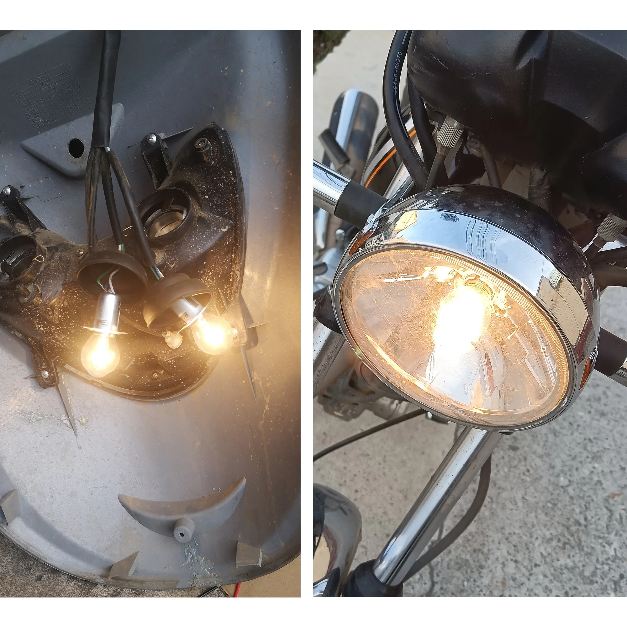 Philips Vision S2 12V 35/35W BA20d +30% Bright Motor Original Light Motorcycle Halogen Lamp Standard High Low Beam 12278C1, 1x