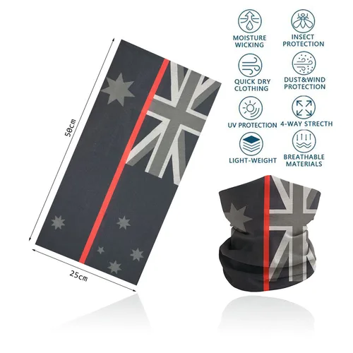 Imagen 2 del producto Bandana facial con bandera nacional para mujeres y hombres, cubierta transpirable para ciclismo, senderismo, polaina para el cuello, diadema de tubo sin costuras, pasamontañas