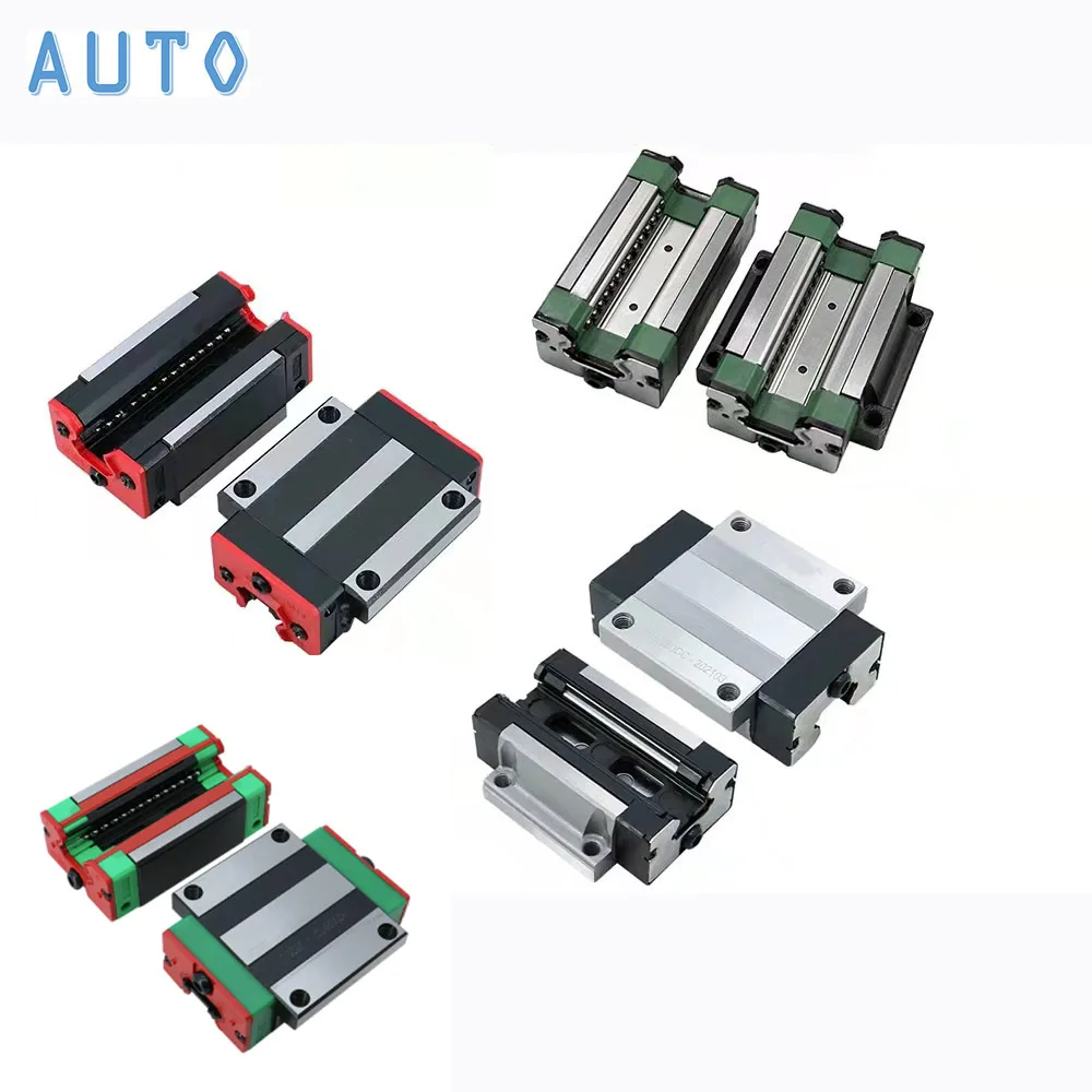 1PCS EGH15CA EGW15CC EGH15SA EGW15SA EGH20CA EGW20CC EGH20SA EGW20SA EGH EGW Sliding Blocks Carriages EGR Linear Guide Rail CNC