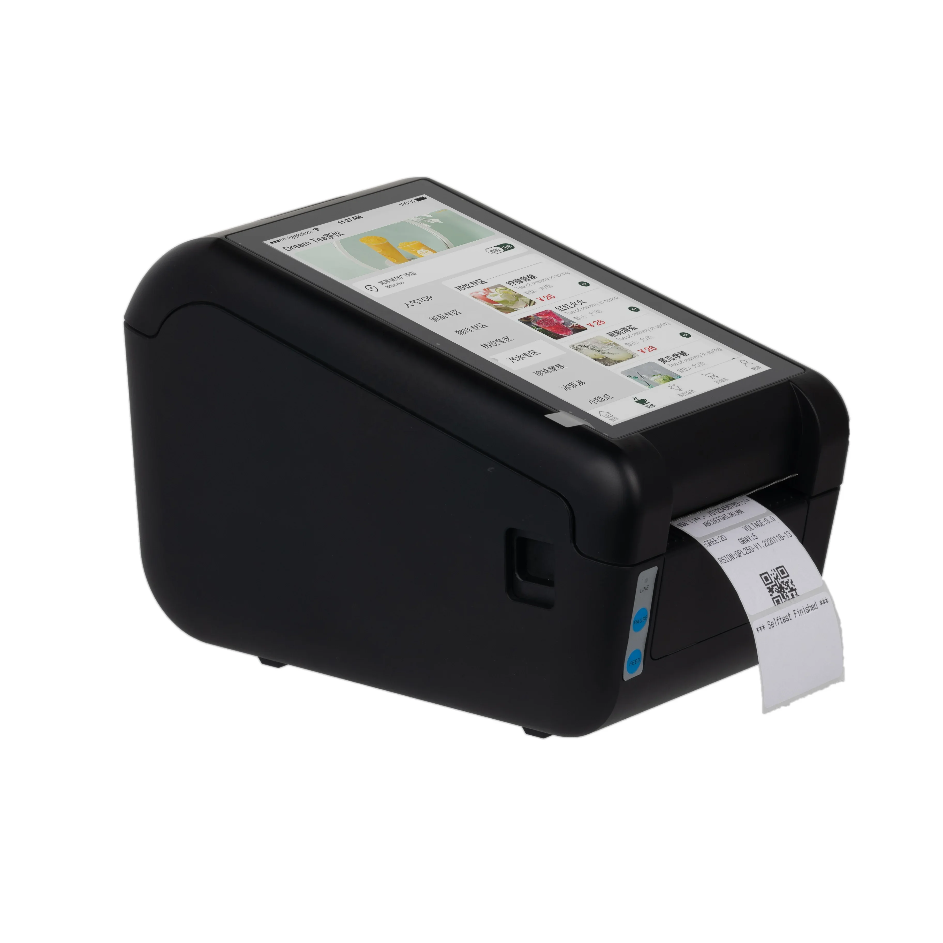 

USB Serial Wireless thermal label printer bar code label printer 7 inch touch screen android 8.1 labels stickers