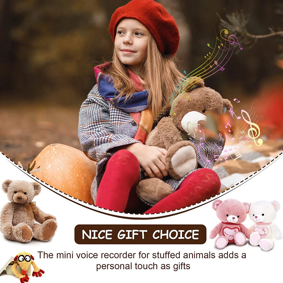 30 Second Voice Recorder, Record Custom Message for Plush Toy, Stuffed Bear Toy, Baby Doll Toy, and Pillow Baby Gifts