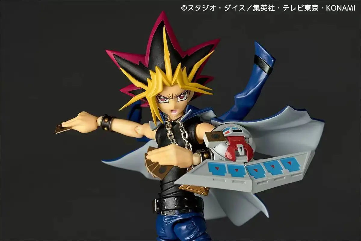 [En stock] figuras de acción originales Kaiyodo Revoltech Yami Yugi, modelo de Anime, colección de juguetes