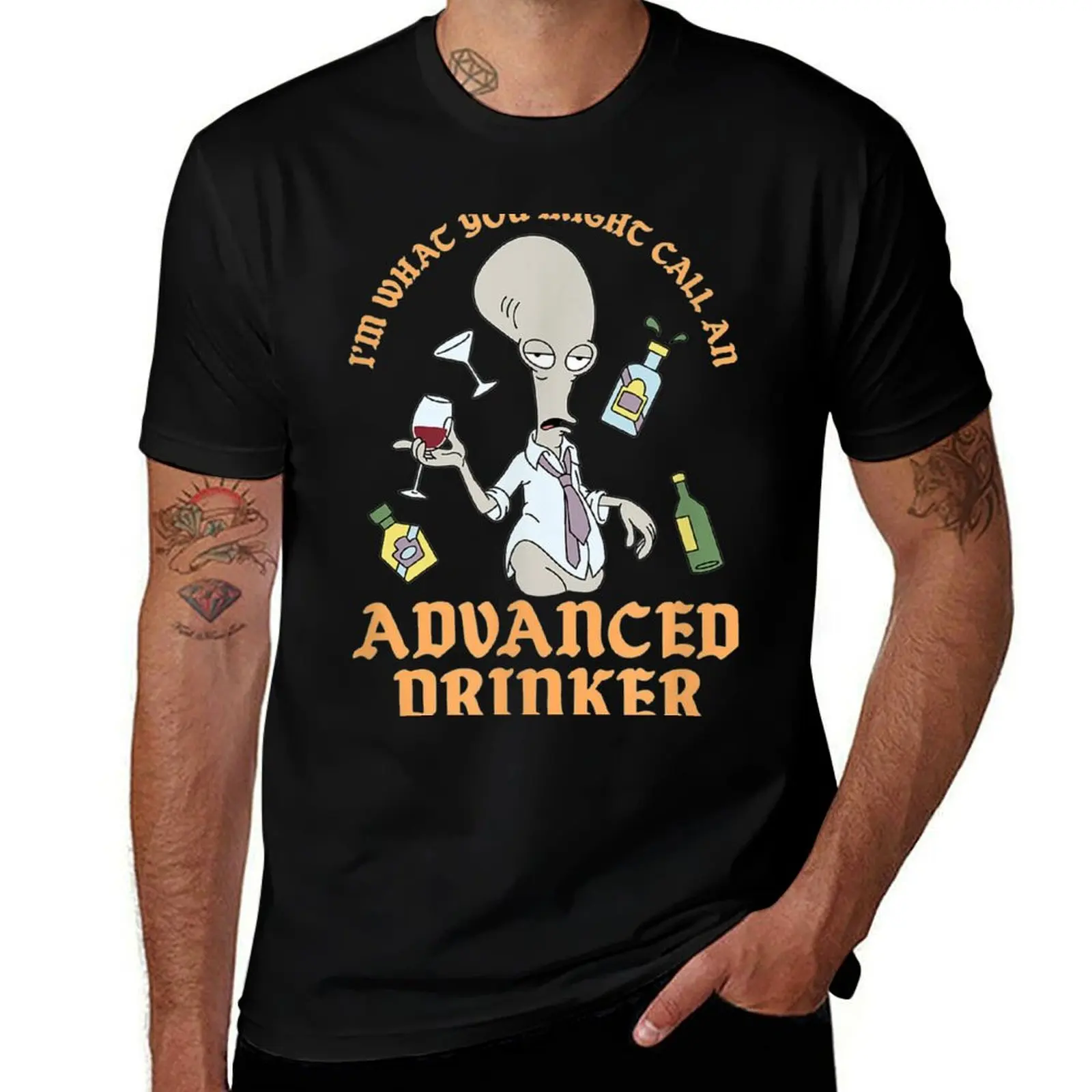 

Advanced Drinker T-Shirt basketball graphic tees baggy shirts cotton man t-shirts workout shirts for men