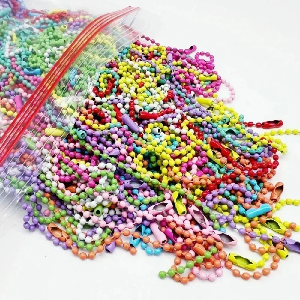 10/30/50/100 Stück Kugelketten, passend für Schlüsselanhänger/Etikettenanhänger, Verbinder für DIY-Armbänder, Schmuckherstellung, Zubehör – Detail 4