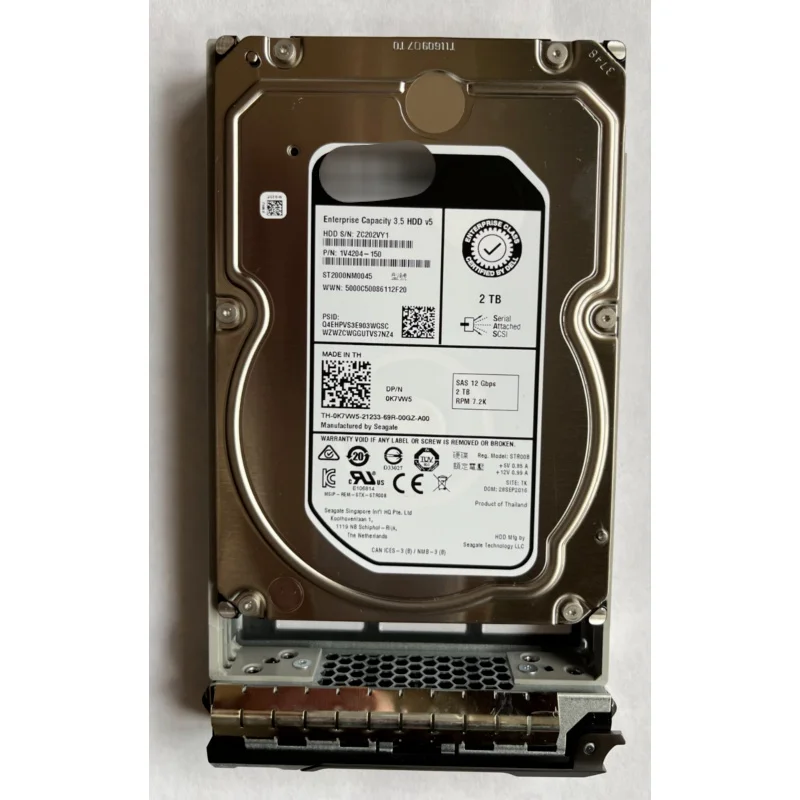 0K7VW5 для Dell Seagate ST2000NM0045 2 ТБ 7,2 K 12G SAS 3,5 