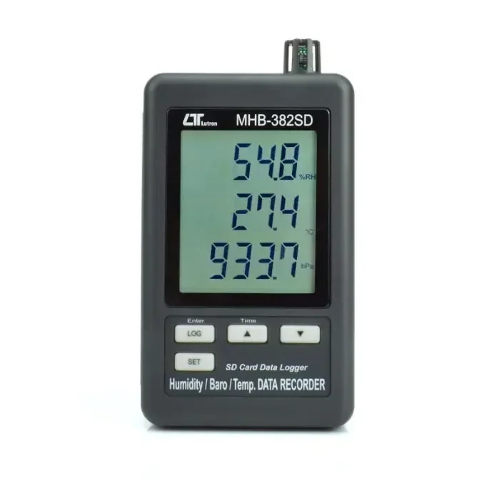 Registrador de datos de temperatura y humedad Lutron MHB-382SD