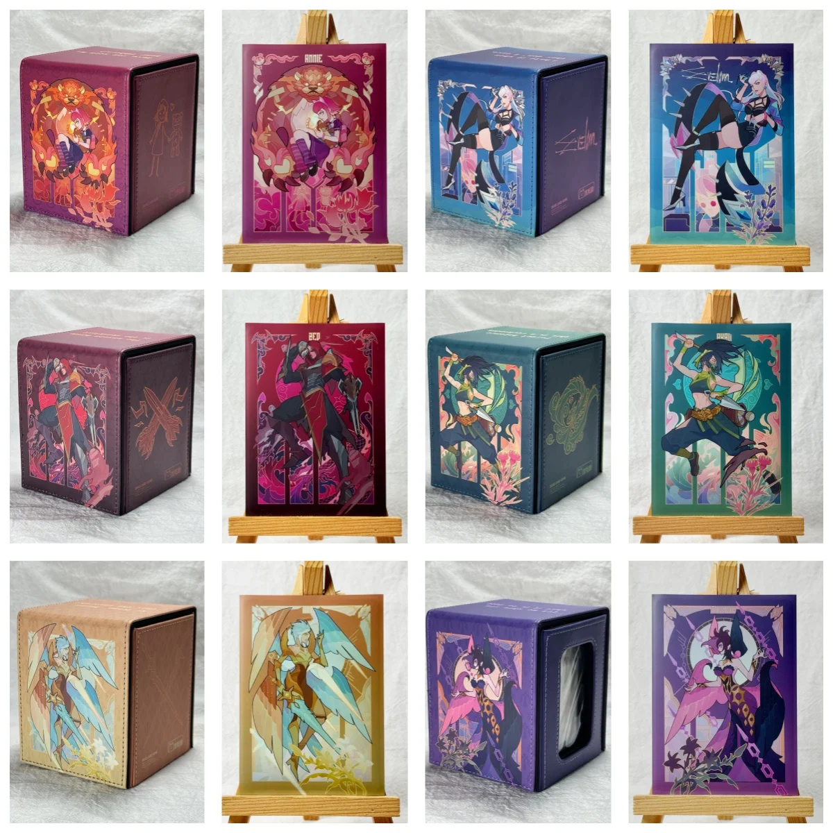 Suitable for Trading Cards Annie Hastur Leather Card Box /card Holder The Master of Shadows/Kayle/Morgana Game Card Storage Box