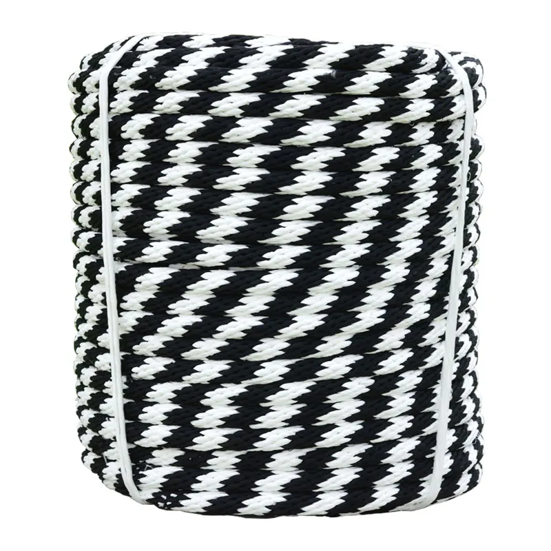 High Strength Nylon Rope, Strapping Goods, Drying Clothes, Truck, Pull Tie, Household Strapping, Black and White,14mm,16mm, 18mm