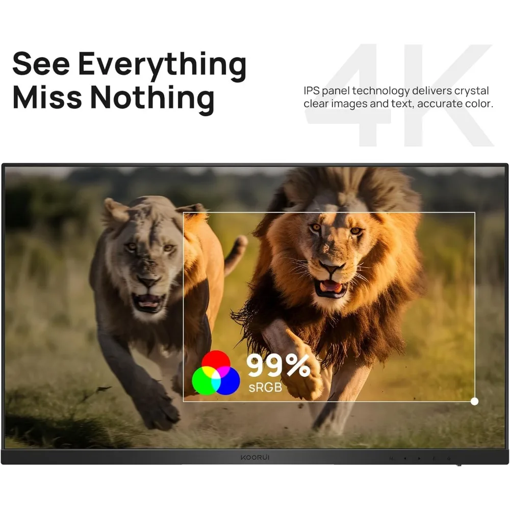 Monitor 4K UHD(3840x2160) de 27 pulgadas, pantalla IPS ultrafina de ordenador de hasta 70Hz con 90% DCI-P3 de Displayport y HDMI VESA HDR10 (N07)