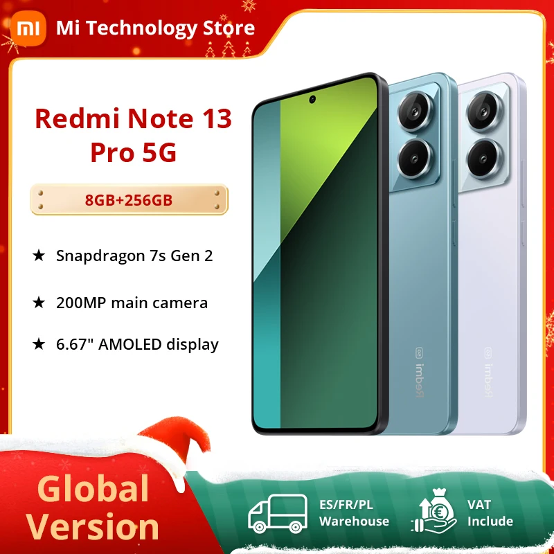 Xiaomi Redmi Note 13 Pro 5G Global Version 128GB/256GB Snapdragon 7S Gen 2 6.67