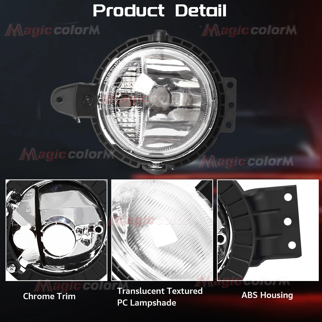 2Pcs Front Bumper Fog Light For BMW Mini Cooper R55 R56 R57 R58 R59 2006-2014 Fog Light Cover Driving Lamps 63172751295